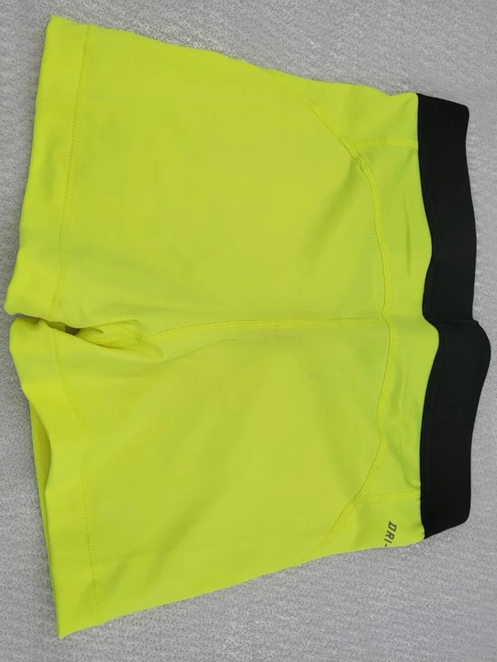Nike Pro Womens Training Compression Short Neon Yellow Size Small